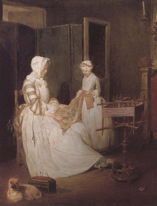 Jean Baptiste Simeon Chardin Hard-working mother China oil painting art